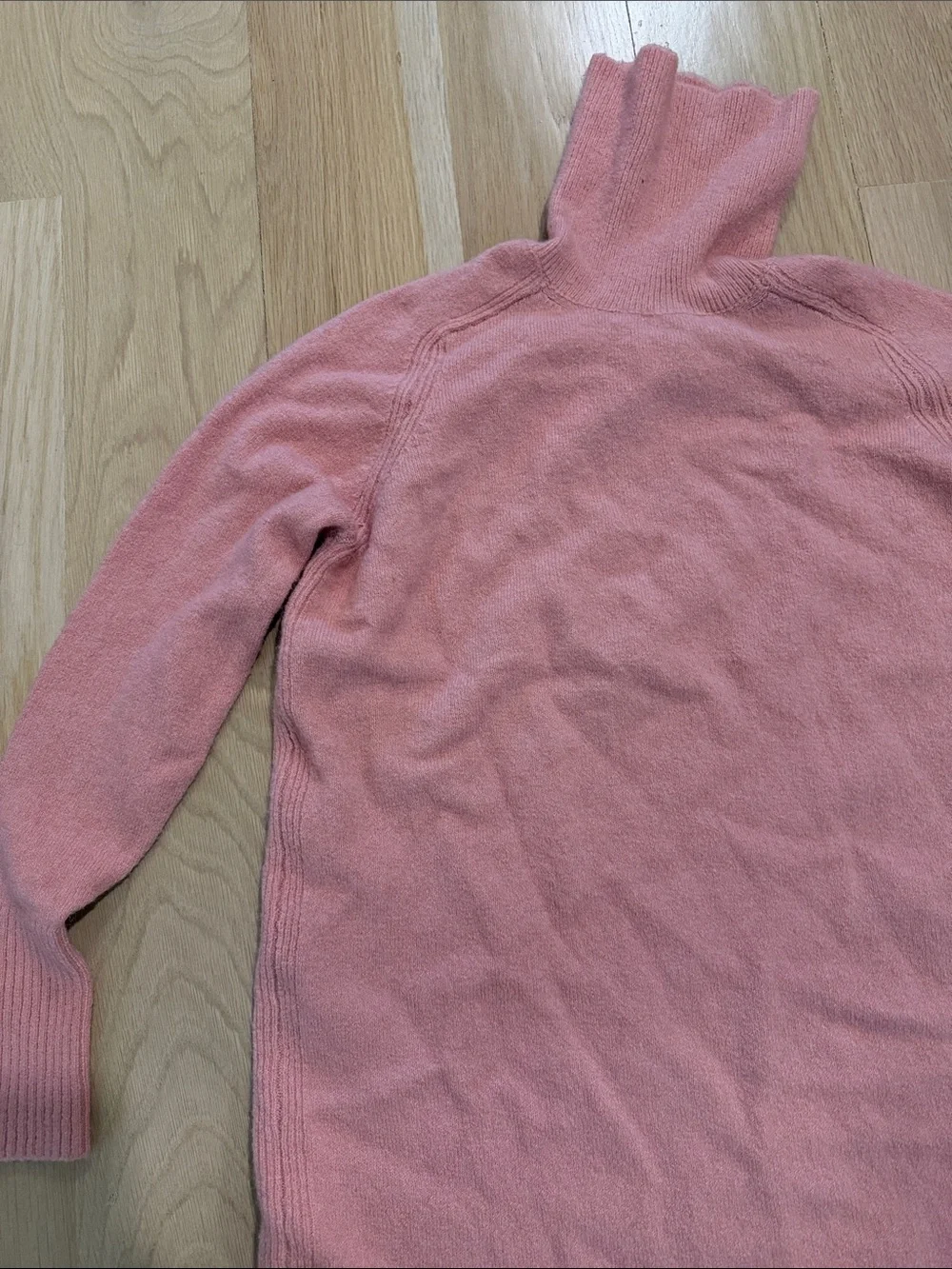 J. Crew Pink Turtleneck Sweater Dress